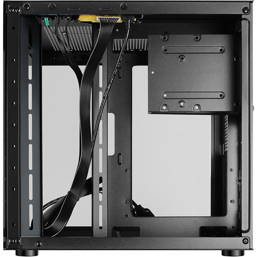 Компьютерный корпус Ginzzu CL475 mATX FAN 3*12LC4 передняя панель Стекло