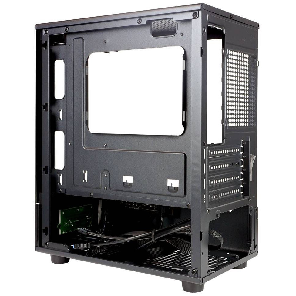 Компьютерный корпус Ginzzu CL475 mATX FAN 3*12LC4 передняя панель Стекло