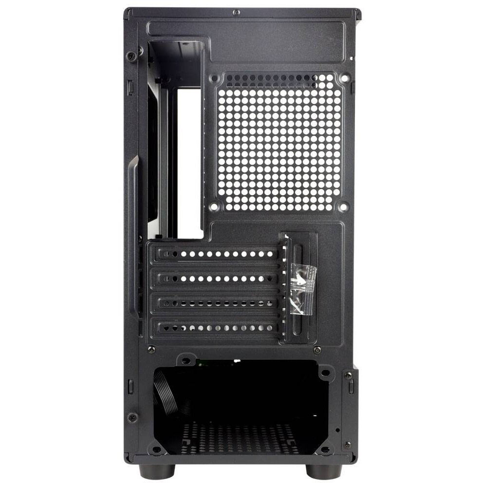 Компьютерный корпус Ginzzu CL475 mATX FAN 3*12LC4 передняя панель Стекло