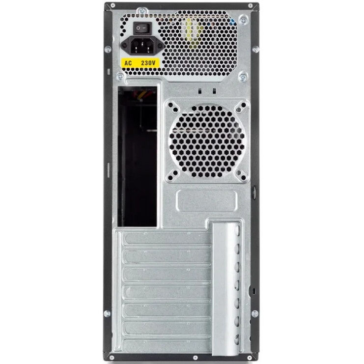 Корпус Miditower ExeGate CP-603UB-UNS450 (ATX, БП UNS450 с вент. 12см, 2*USB, аудио, черный)
