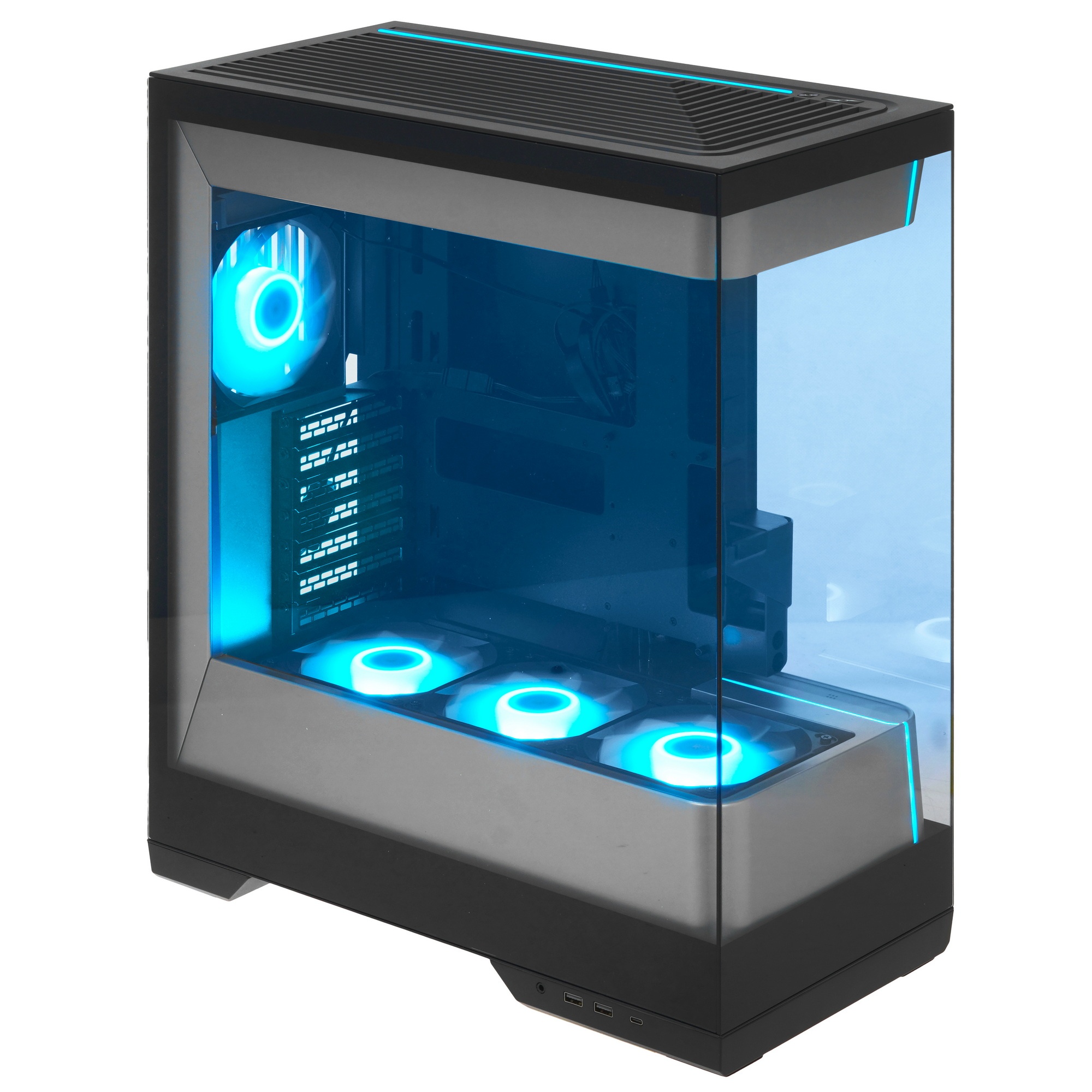 Корпус PHANTEKS Enthoo Evolv S2 Black, 4x120mm ARGB Fan, Tempered Glass, Mid-Tower