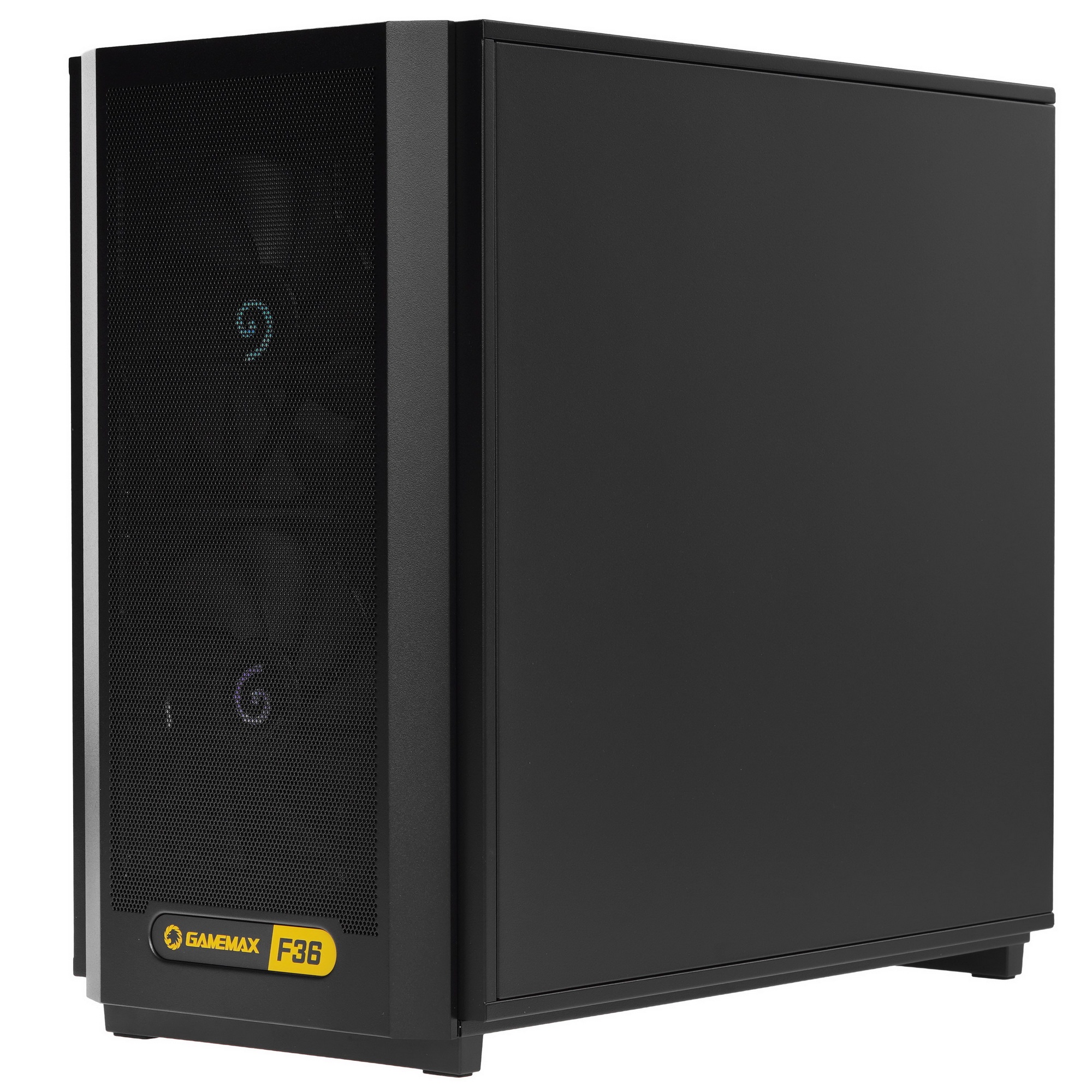 Компьютерный корпус GameMax F36 Dark без БП (Midi Tower, ATX, Графит, 1*USB Type-C, 3*120мм)