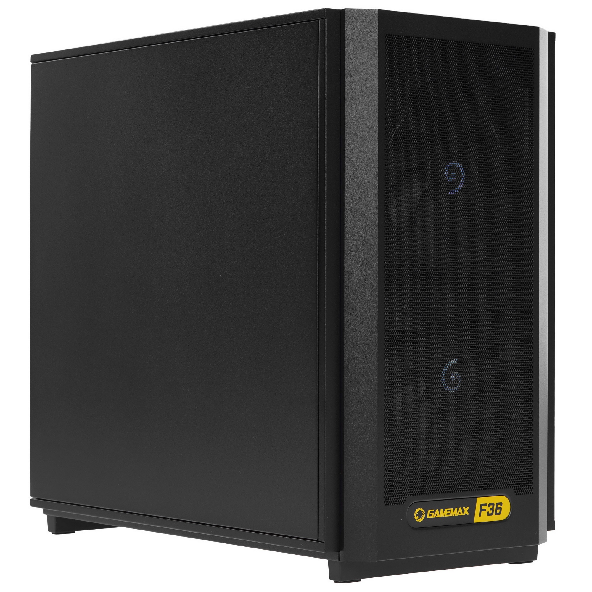 Компьютерный корпус GameMax F36 Dark без БП (Midi Tower, ATX, Графит, 1*USB Type-C, 3*120мм)