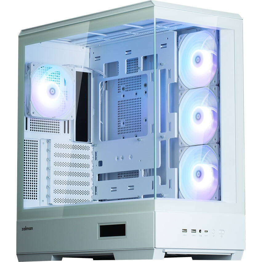 Корпус ZALMAN CHRONIX, ATX, WHITE, WINDOW, 1xCombo (3.5’’ or 2.5’’), 1x3.5’’HDD, 2x2.5’’SSD, 1xUSB2.