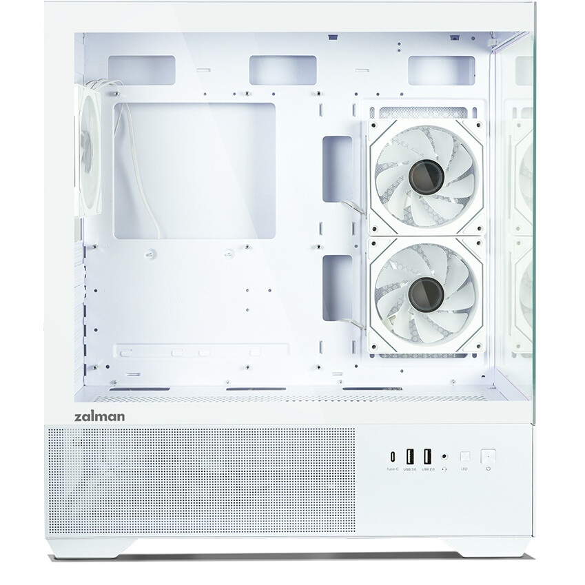 Корпус ZALMAN CHRONIX, ATX, WHITE, WINDOW, 1xCombo (3.5’’ or 2.5’’), 1x3.5’’HDD, 2x2.5’’SSD, 1xUSB2.