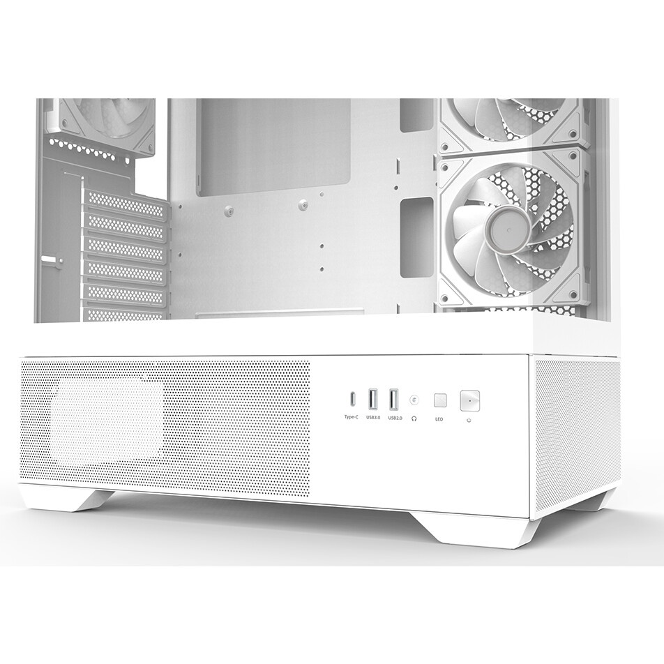 Корпус ZALMAN CHRONIX, ATX, WHITE, WINDOW, 1xCombo (3.5’’ or 2.5’’), 1x3.5’’HDD, 2x2.5’’SSD, 1xUSB2.