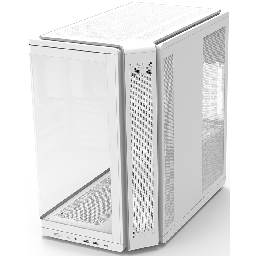 Корпус ZALMAN CHRONIX, ATX, WHITE, WINDOW, 1xCombo (3.5’’ or 2.5’’), 1x3.5’’HDD, 2x2.5’’SSD, 1xUSB2.