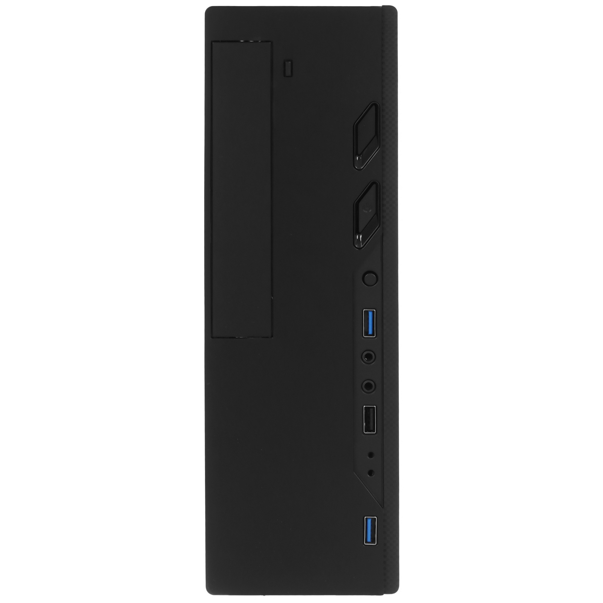 Компьютерный корпус Desktop ExeGate MI-208U2 (mini-ITX/mATX, без БП, 1*USB+2*USB3.0, аудио, черный)