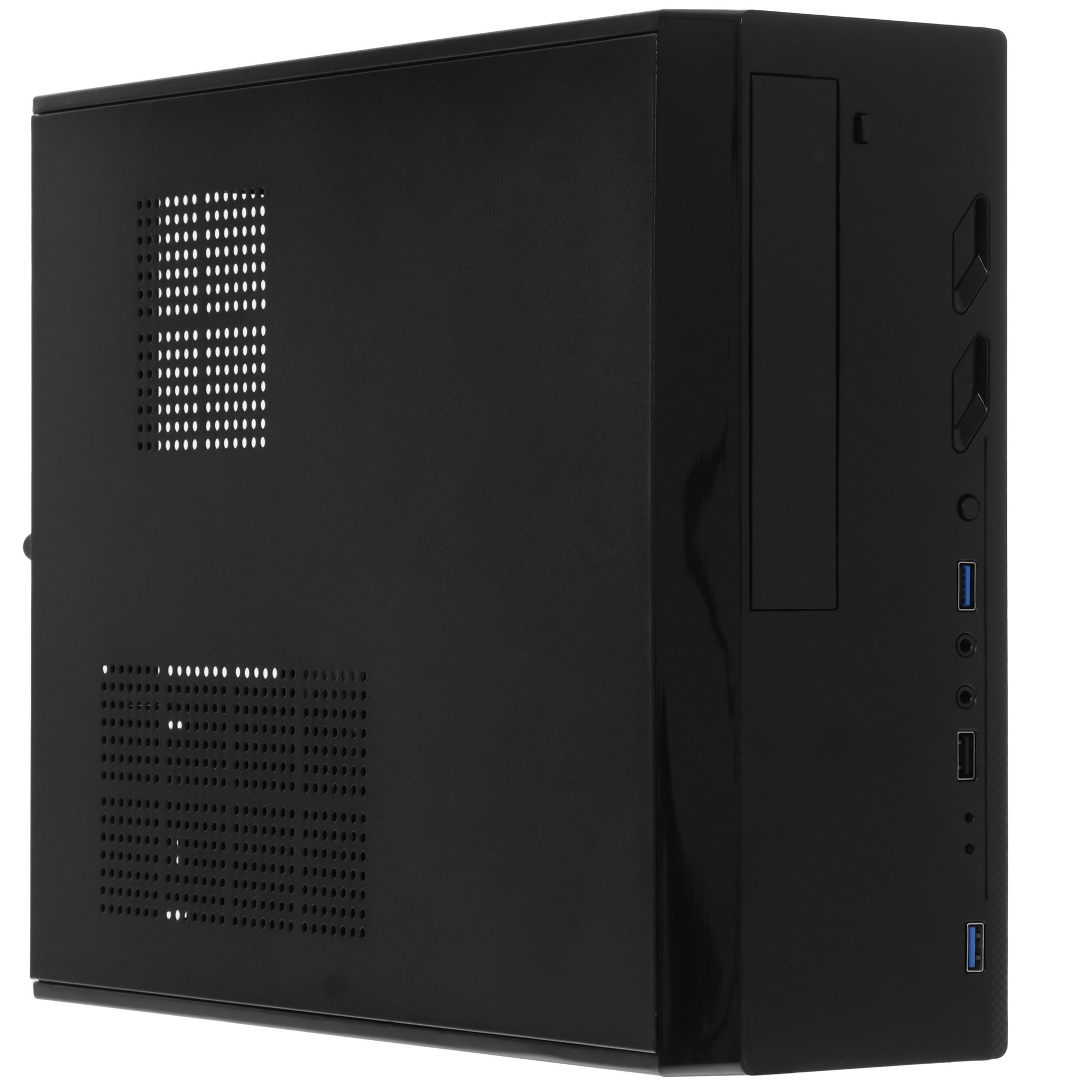 Компьютерный корпус Desktop ExeGate MI-208U2 (mini-ITX/mATX, без БП, 1*USB+2*USB3.0, аудио, черный)