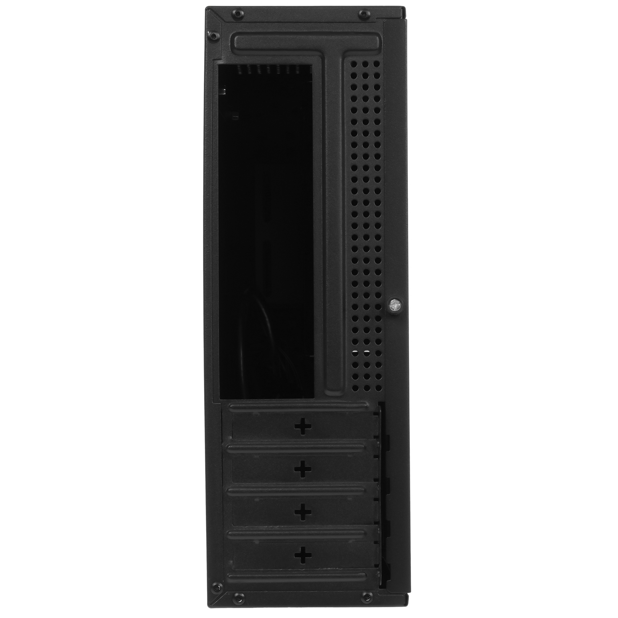 Компьютерный корпус Desktop ExeGate MI-208U2 (mini-ITX/mATX, без БП, 1*USB+2*USB3.0, аудио, черный)