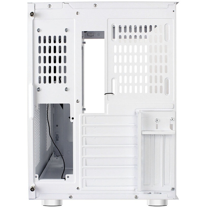 Компьютерный корпус Ginzzu CL310 ATX FAN 3*12LD4 FRGb передняя панель Стекло белый