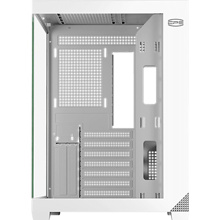 Компьютерный корпус Ginzzu CL310 ATX FAN 3*12LD4 FRGb передняя панель Стекло белый
