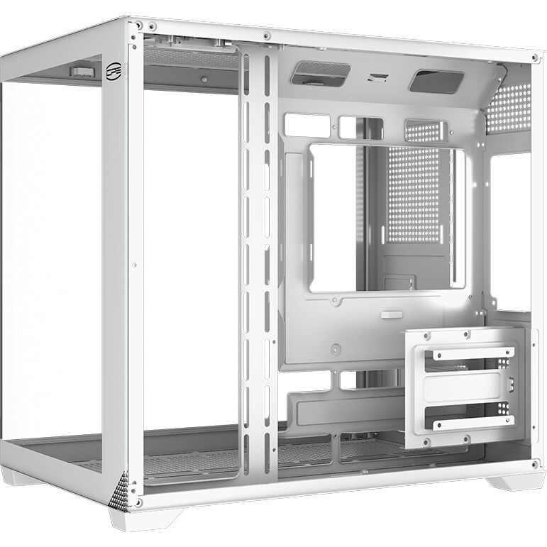 Компьютерный корпус Ginzzu CL310 ATX FAN 3*12LD4 FRGb передняя панель Стекло белый