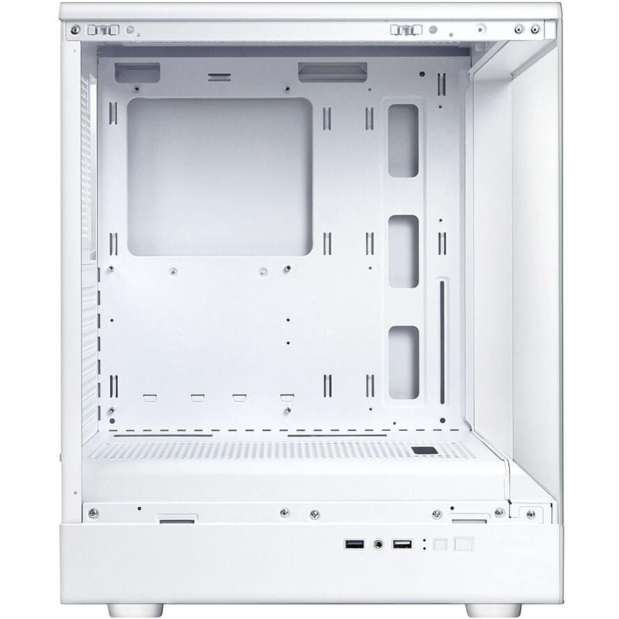 Компьютерный корпус Ginzzu CL310 ATX FAN 3*12LD4 FRGb передняя панель Стекло белый