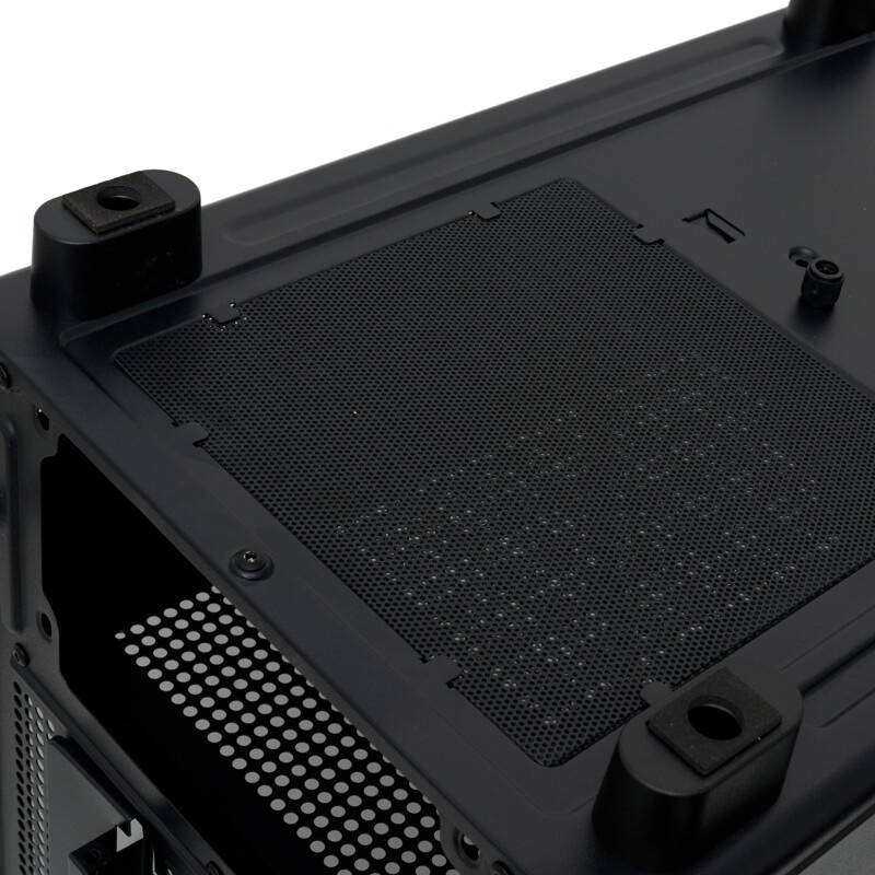Корпус без блока питания HSPD F510, Panoramic Mid Tower, черный, TG, 0.5 SPCC, no fans ATX, mATX, mI