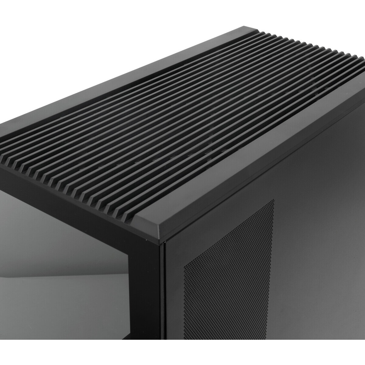 Корпус без блока питания HSPD F510, Panoramic Mid Tower, черный, TG, 0.5 SPCC, no fans ATX, mATX, mI