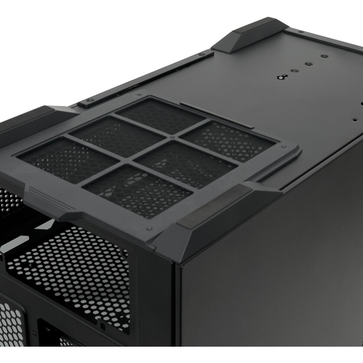 Корпус без блока питания HSPD F510, Panoramic Mid Tower, черный, TG, 0.5 SPCC, no fans ATX, mATX, mI