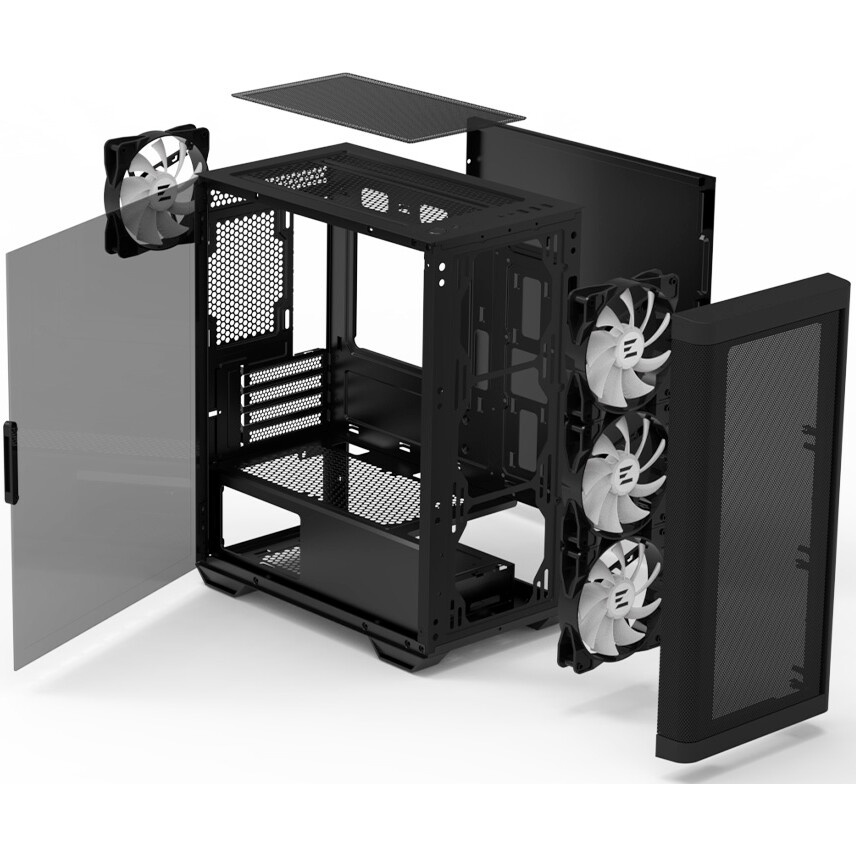 Корпус ZALMAN M5, MATX, BLACK, WINDOW, 1xCombo (3.5'' or 2.5''), 1x3.5", 2x2.5", 1xUSB2.0, 1xUSB3.0,