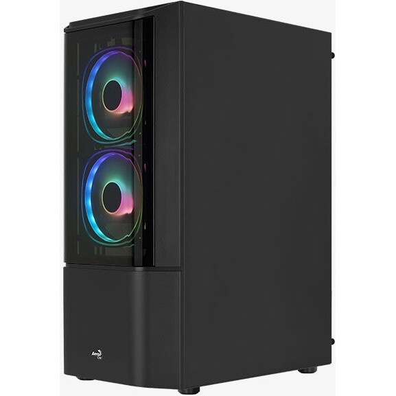 Корпус без блока питания HSPD M510, Mesh Mid Tower, черный, TG, 0.5 SPCC, no fans ATX, mATX, mITX 18