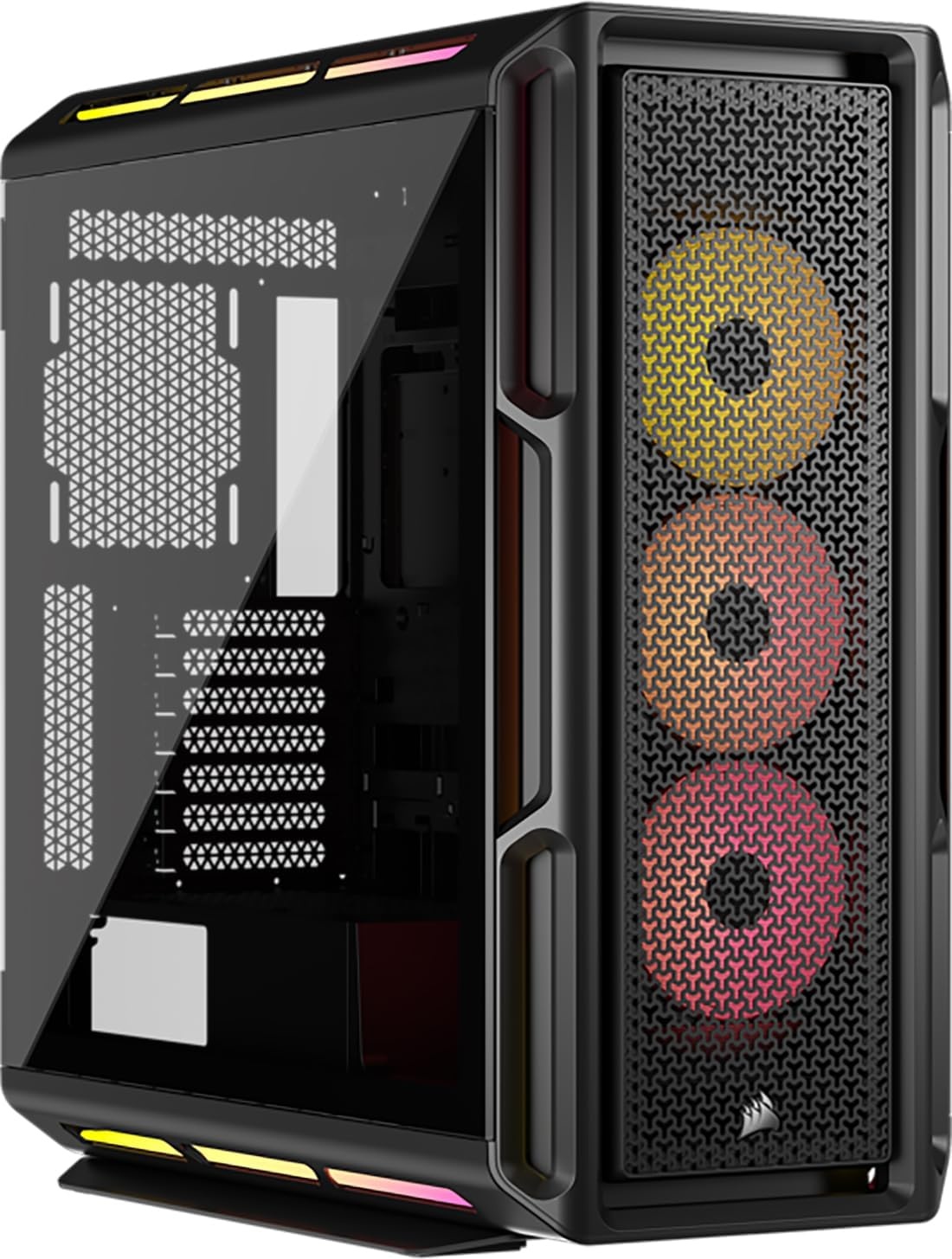 Корпус без блока питания Case Corsair iCUE LINK 5000T LX RGB, Midi-Tower, TG, 3x120mm RGB, 4xUSB-A 3