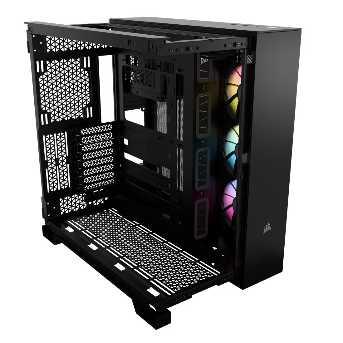 Корпус без блока питания Case Corsair iCUE LINK 6500X RGB, Midi-Tower, TG, 3x120mm RGB, 4xUSB-A 3.2,