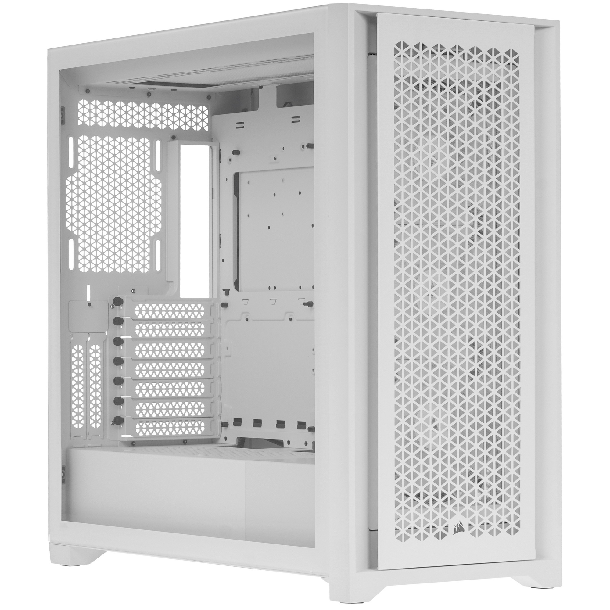 Корпус без блока питания Case Corsair iCUE 5000D RGB Airflow, Midi-Tower, TG, 3x120mm RGB, 2xUSB-A 3
