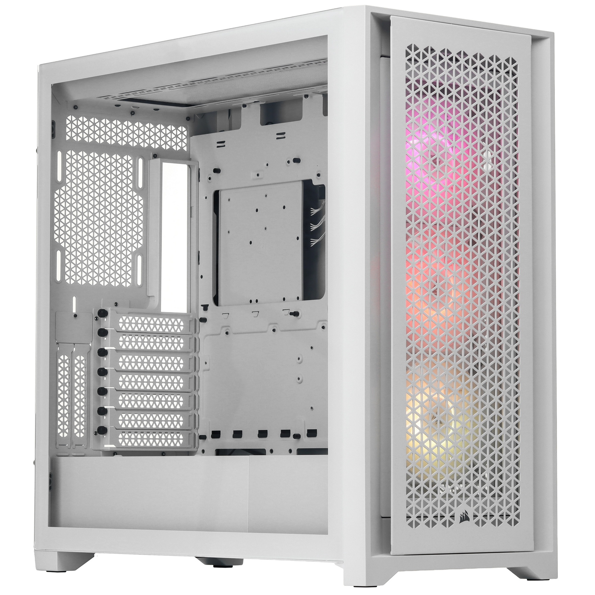 Корпус без блока питания Case Corsair iCUE 5000D RGB Airflow, Midi-Tower, TG, 3x120mm RGB, 2xUSB-A 3