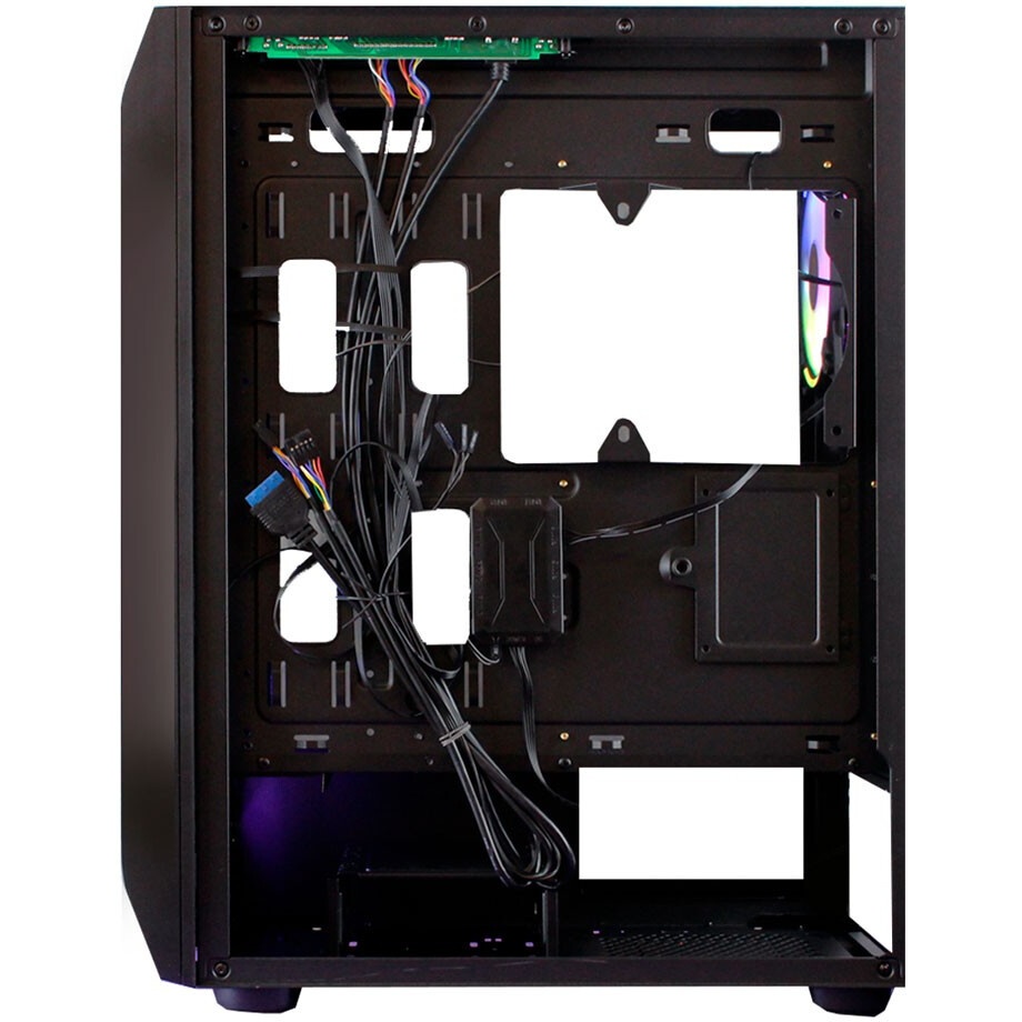 Компьютерный корпус Ginzzu CL325 ATX FAN 4*RR4 FRGb передняя панель Стекло