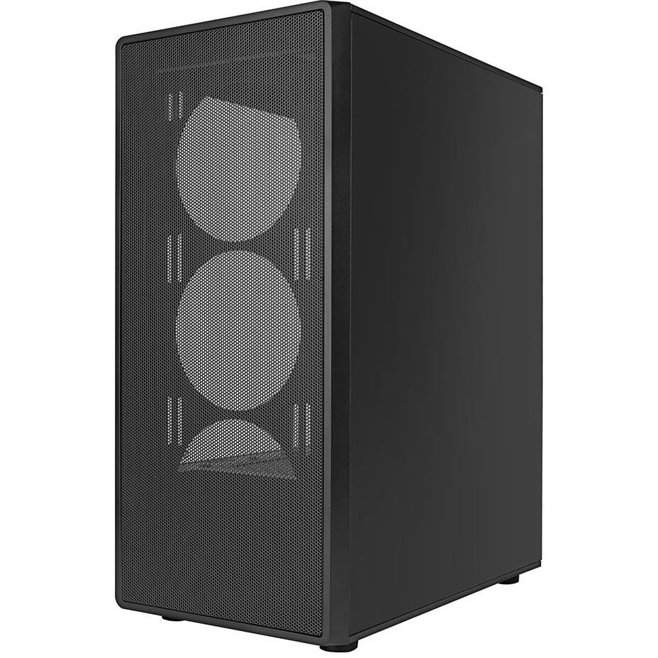 Компьютерный корпус Ginzzu CL325 ATX FAN 4*RR4 FRGb передняя панель Стекло