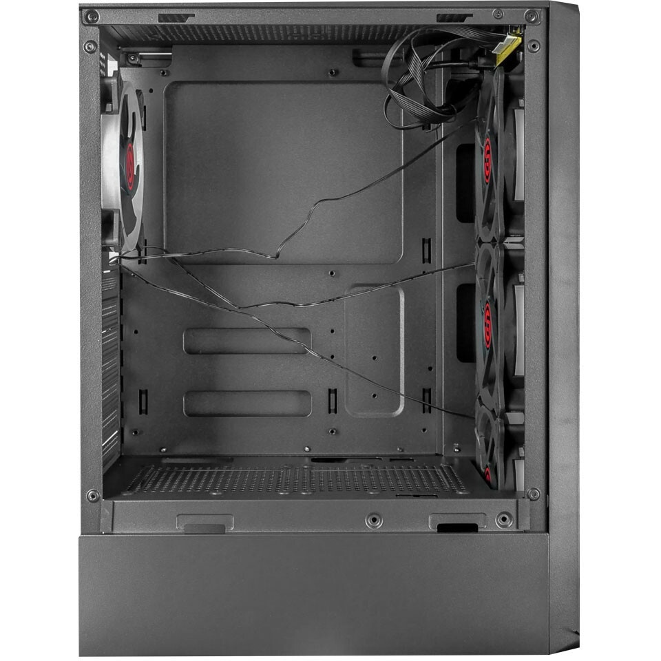 Компьютерный корпус Ginzzu CL325 ATX FAN 4*RR4 FRGb передняя панель Стекло