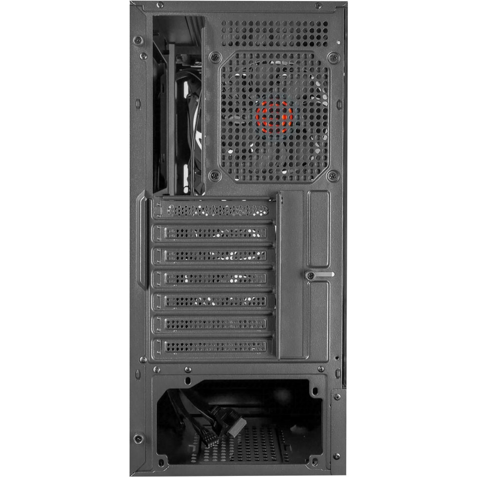 Компьютерный корпус Ginzzu CL325 ATX FAN 4*RR4 FRGb передняя панель Стекло
