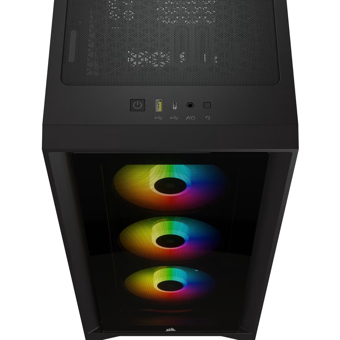 Корпус Corsair iCUE 4000X RGB CC-9011204-WW  Tempered Glass Mid-Tower, Black
