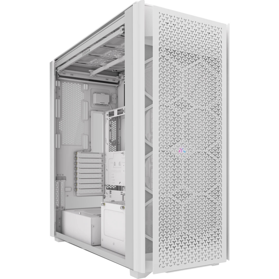 Корпус без блока питания Case Corsair iCUE LINK 9000D Airflow, Full-Tower, TG, no fan, 4xUSB-A 3.2,