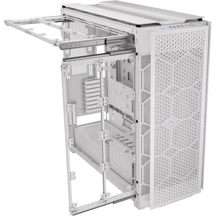 Корпус без блока питания Case Corsair iCUE LINK 9000D Airflow, Full-Tower, TG, no fan, 4xUSB-A 3.2,