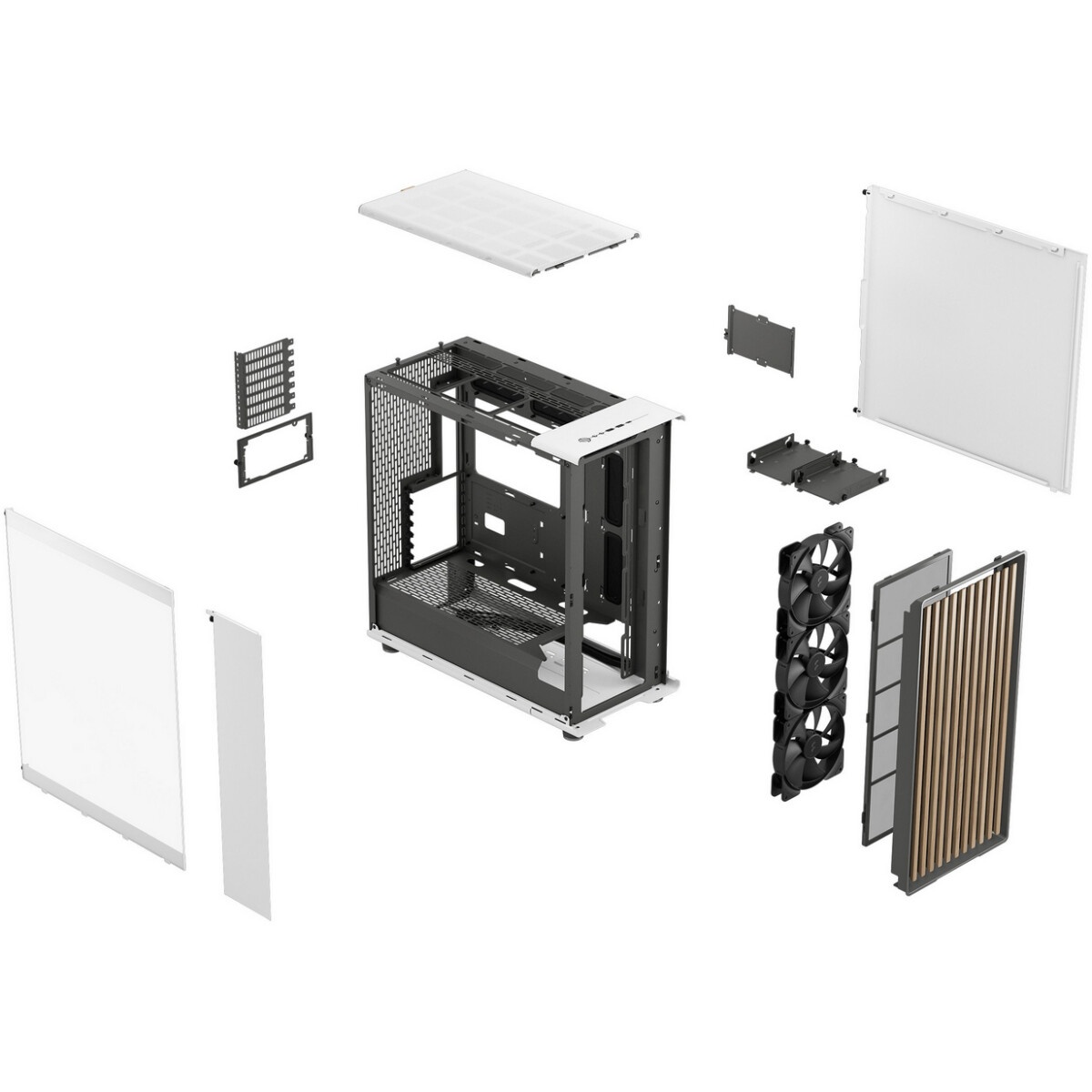Корпус Corsair iCUE 5000X RGB CC-9011213-WW Tempered Glass Mid-Tower Smart Case, White