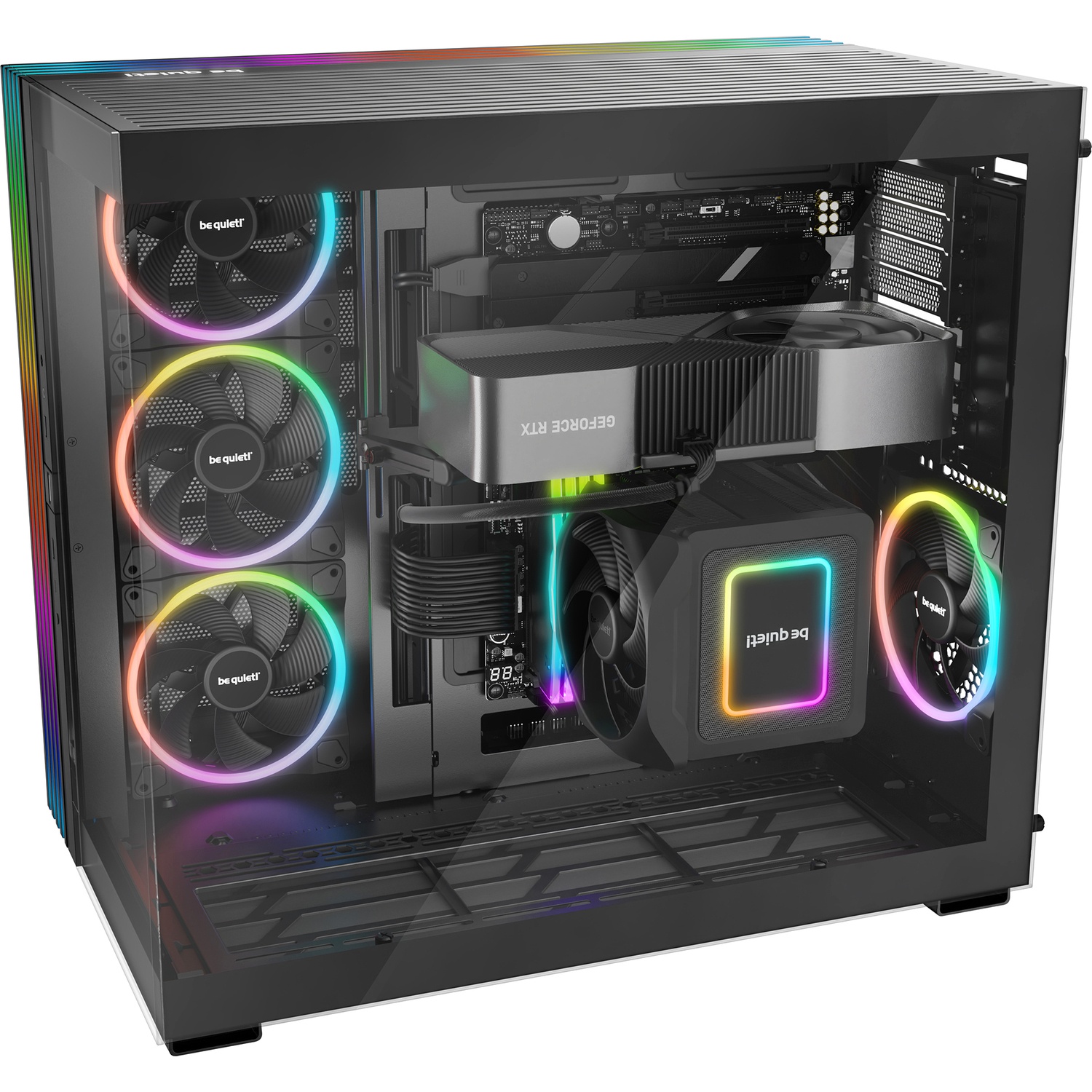 Корпус ПК без блока питания Case be quiet! LIGHT BASE 900 FX, Full-Tower, TG, 4x140mm ARGB, 2xUSB-A