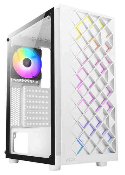 Компьютерный корпус Azza Spectra белый без БП ATX 7x120mm 2x140mm 2xUSB2.0 1xUSB3.0 audio bott PSU