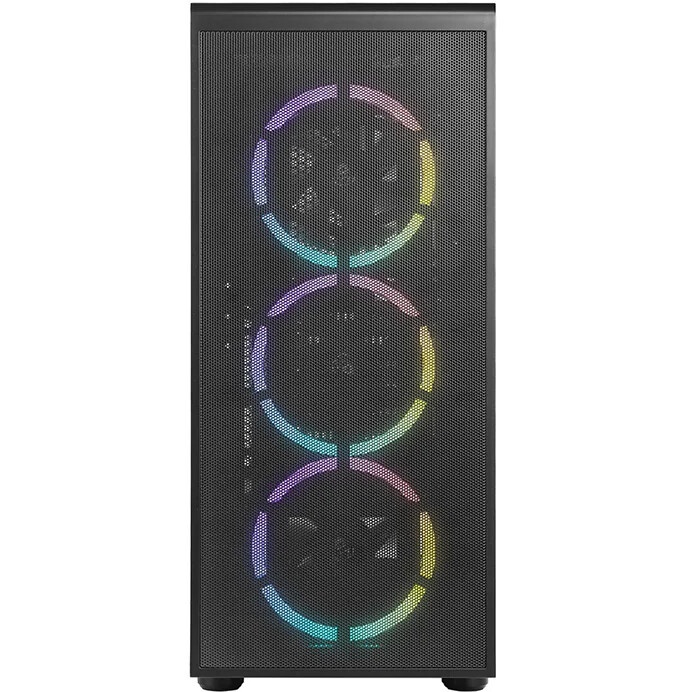 Корпус Azza Prime 360E черный без БП ATX 5x120mm 2x140mm 2xUSB3.0 audio bott PSU