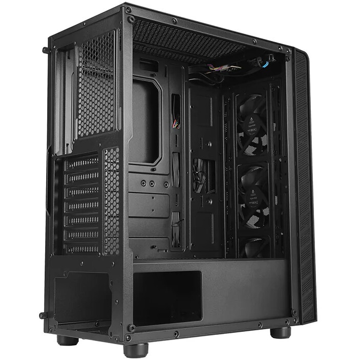 Корпус Azza Prime 360E черный без БП ATX 5x120mm 2x140mm 2xUSB3.0 audio bott PSU