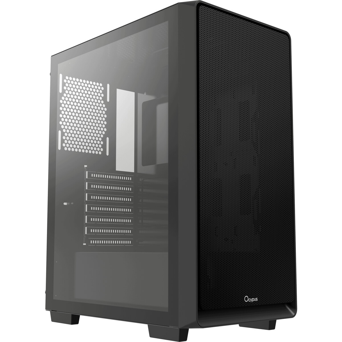 Корпус Azza Prime 360E черный без БП ATX 5x120mm 2x140mm 2xUSB3.0 audio bott PSU