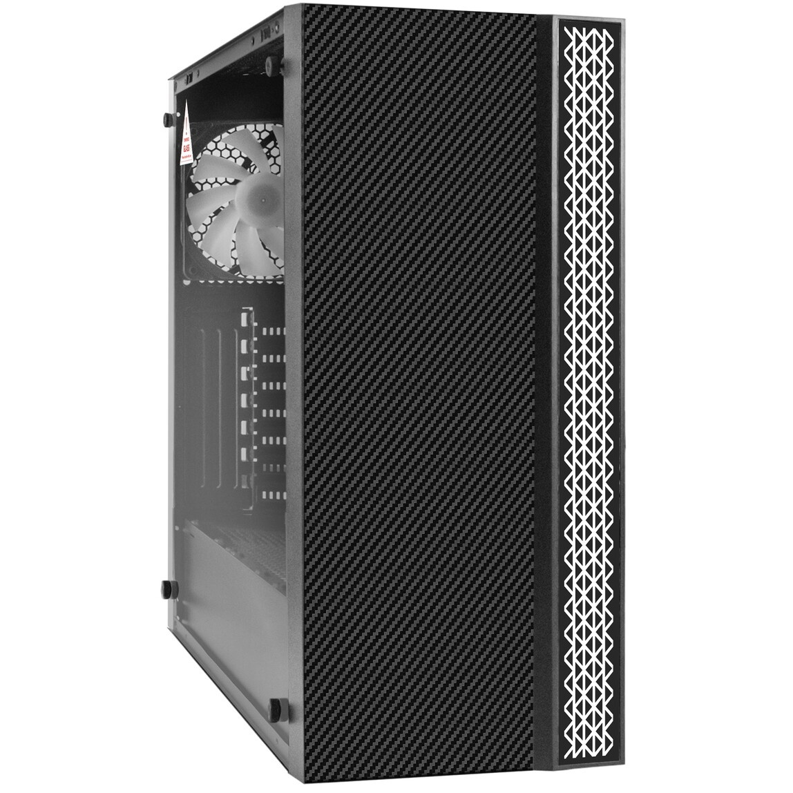 Корпус Azza Prime 360E черный без БП ATX 5x120mm 2x140mm 2xUSB3.0 audio bott PSU