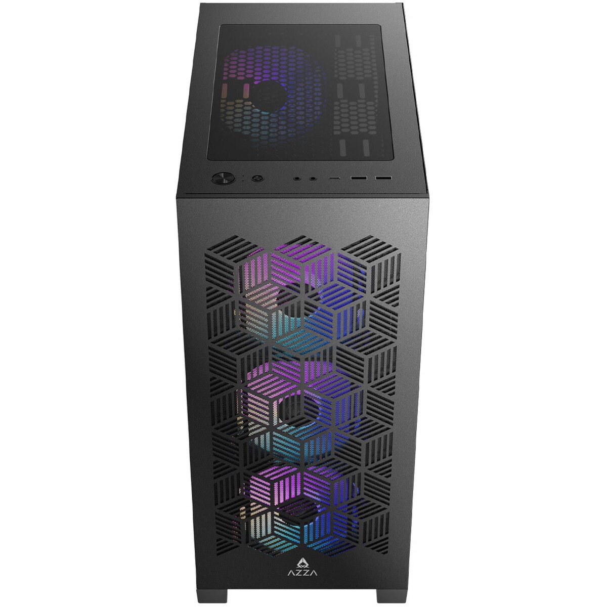Корпус Azza Prime 360E черный без БП ATX 5x120mm 2x140mm 2xUSB3.0 audio bott PSU