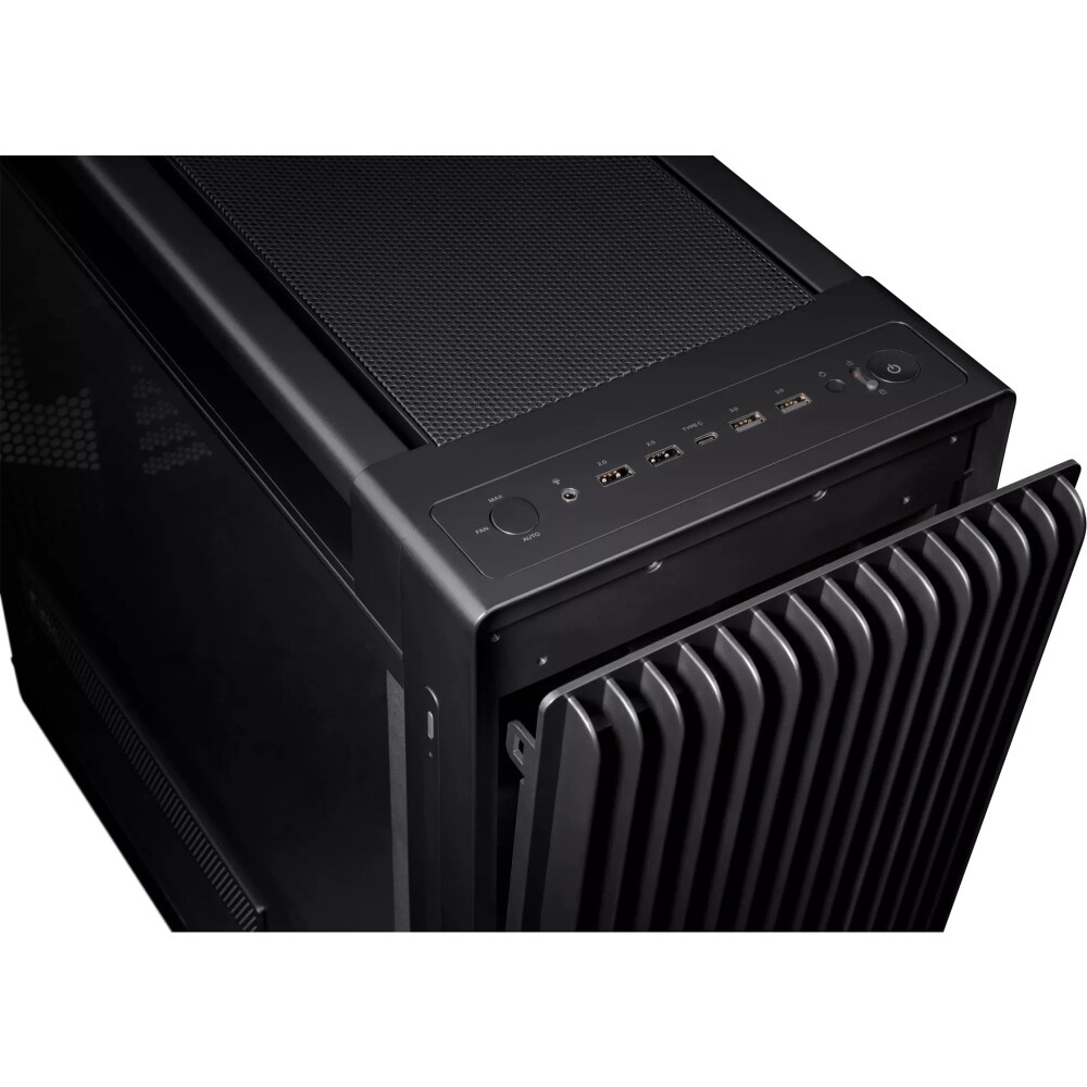Корпус Azza Pyramid L черный/серебристый без БП ATX 6x120mm 2xUSB3.0 audio bott PSU