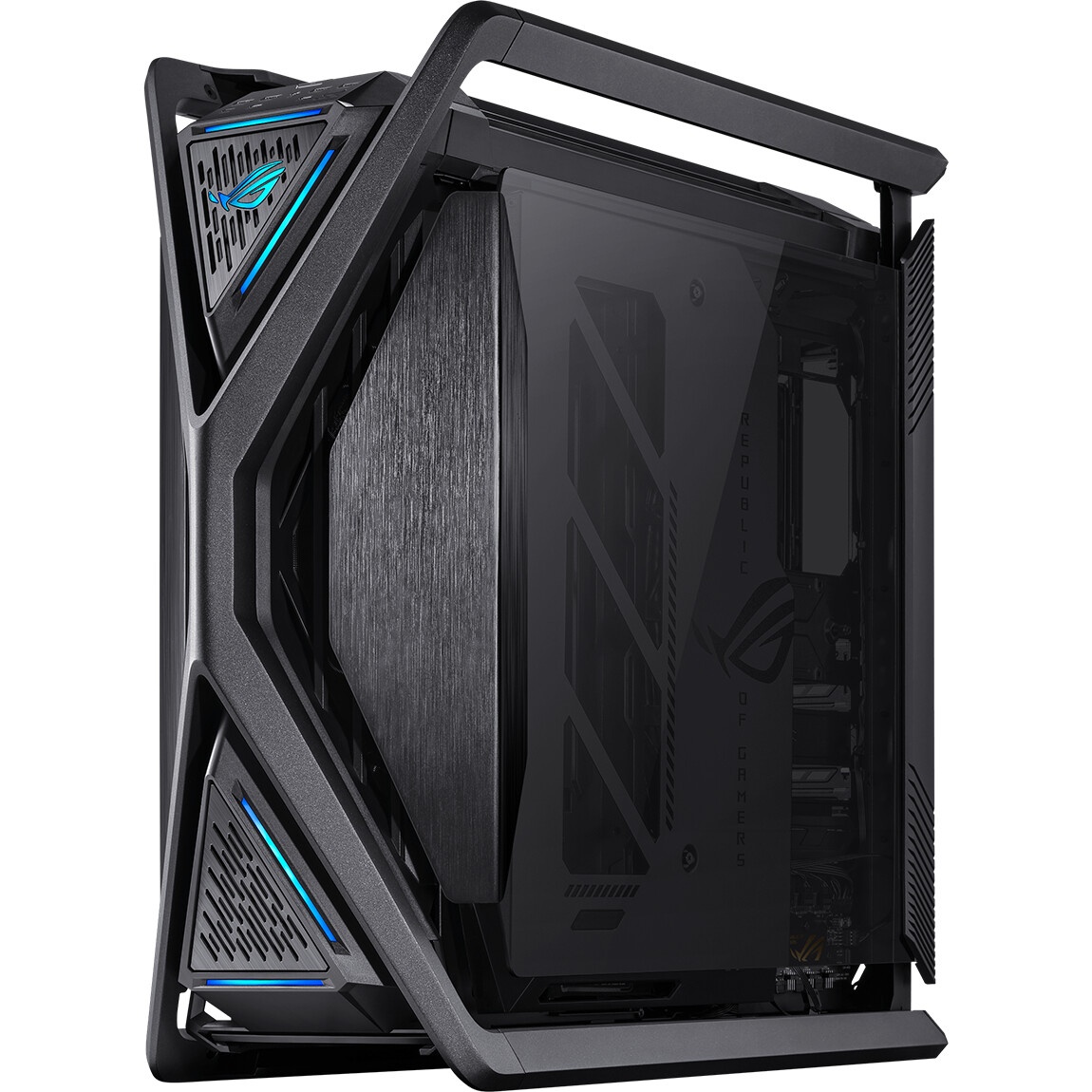Корпус Azza Pyramid L черный/серебристый без БП ATX 6x120mm 2xUSB3.0 audio bott PSU
