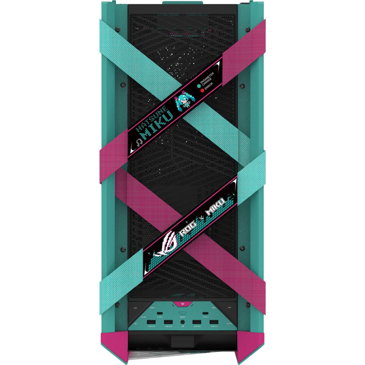 Корпус Azza Pyramid L черный/серебристый без БП ATX 6x120mm 2xUSB3.0 audio bott PSU