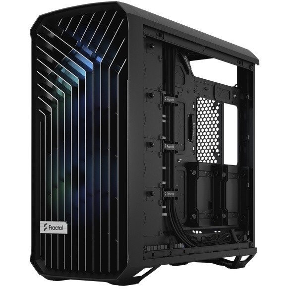 Корпус Azza Pyramid L черный/серебристый без БП ATX 6x120mm 2xUSB3.0 audio bott PSU