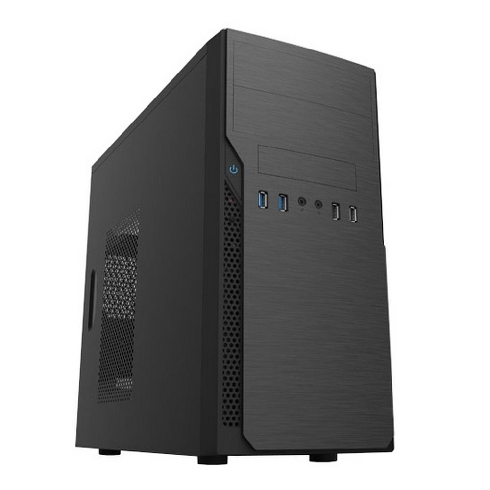 Компьютерный корпус Foxline FL–628-FZ450R-U32 mATX case, black, w/PSU 450W 12cm, w/2xUSB2.0, w/2xUSB