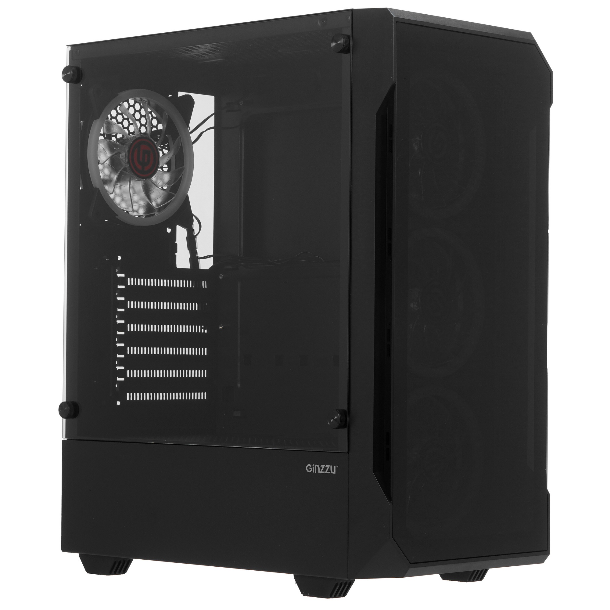 Корпус Ginzzu CL320 FAN 12CM FRGB*4