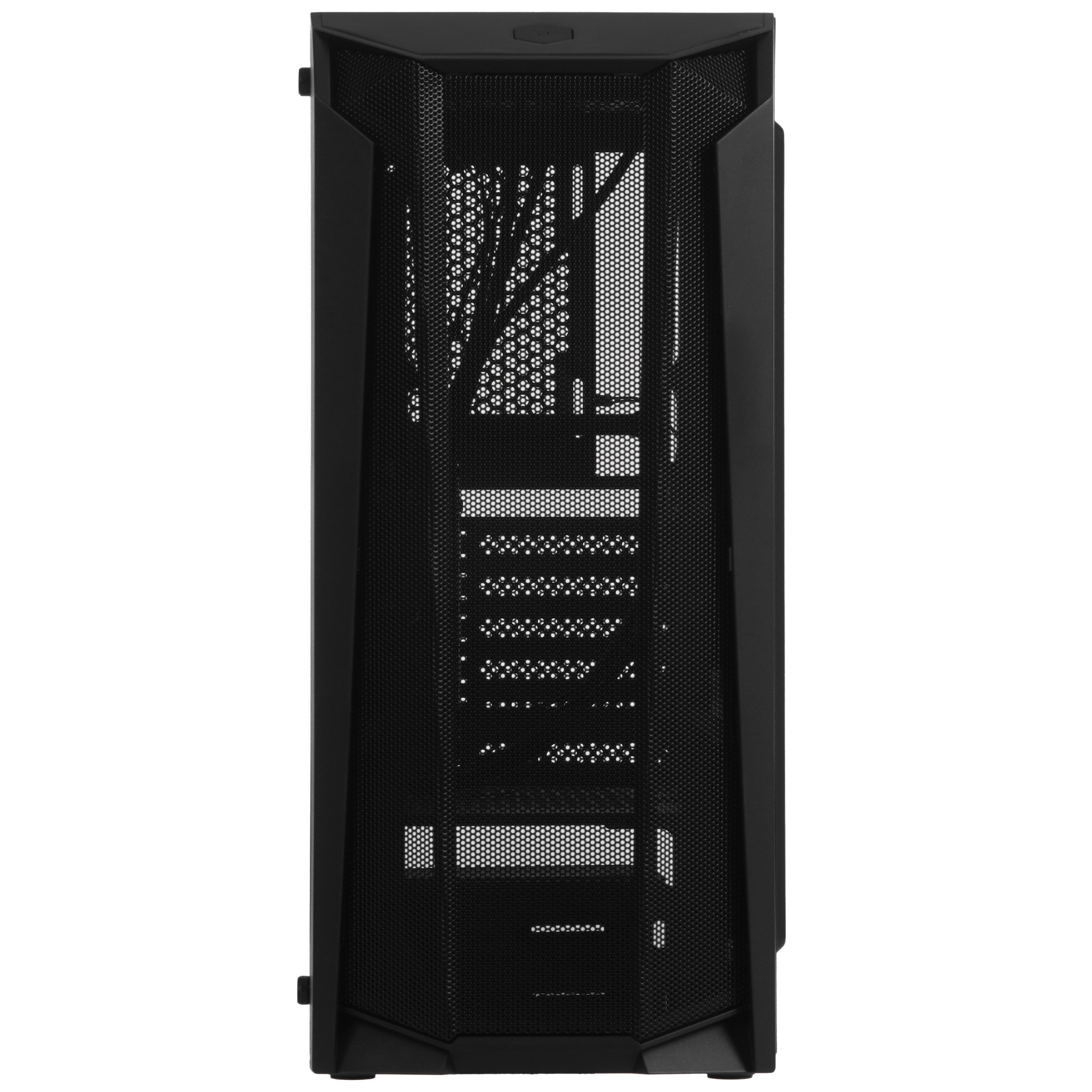 Корпус Оклик OCC-MD302 черный без БП ATX 6x120mm 2xUSB2.0 1xUSB3.0 audio bott PSU