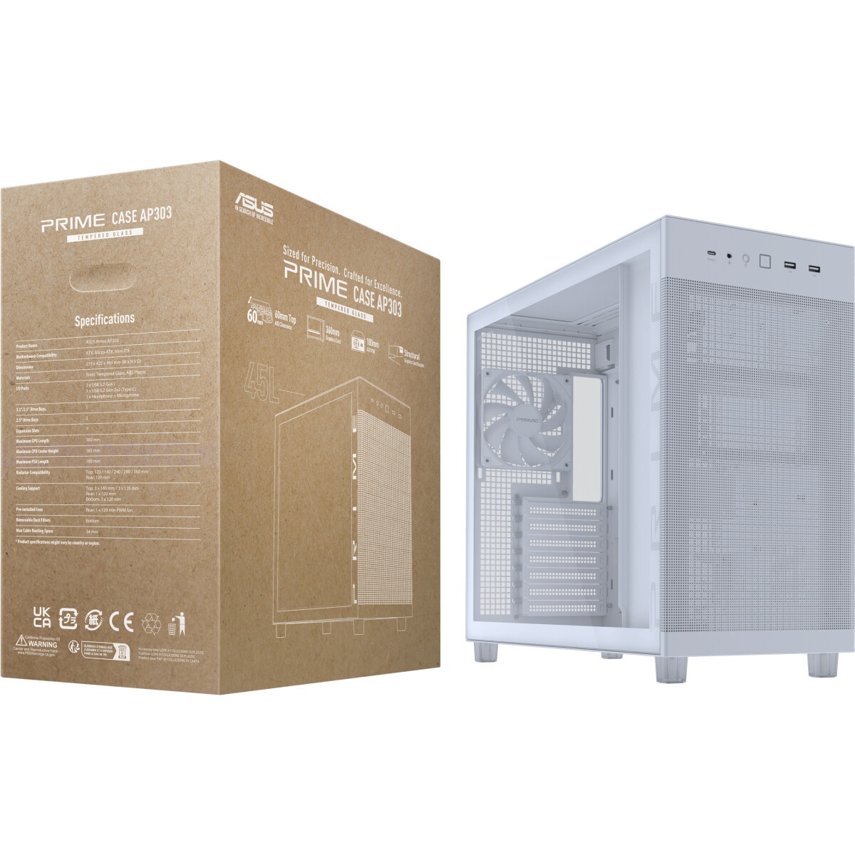 Корпус ASUS GX601/WT/AL/WITH HANDLE GX601 ROG STRIX HELIOS CASE/WT/AL/WITH HANDLE